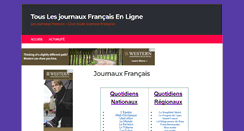 Desktop Screenshot of journauxfrancais.net